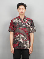Swipe Up Kemeja Batik Pria Modern Slimfit Lengan Pendek Kiiro