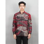 Swipe Up Kemeja Batik Pria Modern Slimfit Lengan Panjang Kiiro
