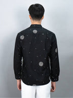 Swipe Up Kemeja Batik Pria Modern Lengan Panjang Night Green