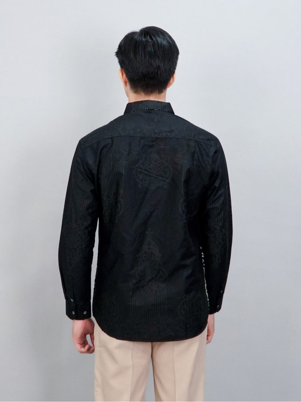 Swipe Up Kemeja Batik Pria Modern Slimfit Lengan Panjang Antasena