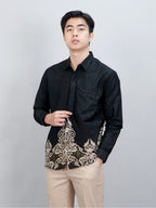 Swipe Up Kemeja Batik Pria Modern Slimfit Lengan Panjang Antasena