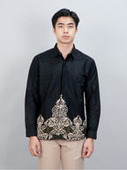 Swipe Up Kemeja Batik Pria Modern Slimfit Lengan Panjang Antasena
