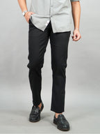 Swipe Up Celana Panjang Pria Chino Pants Slim Fit Stretch Black
