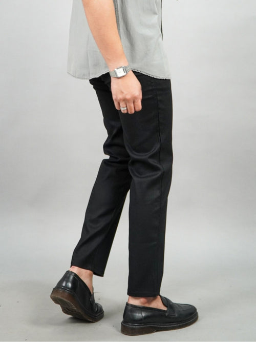 Swipe Up Celana Panjang Pria Chino Pants Slim Fit Stretch Black