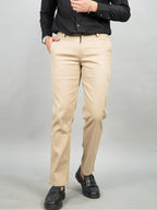 Swipe Up Celana Panjang Pria Chino Pants Slim Fit Stretch Cream