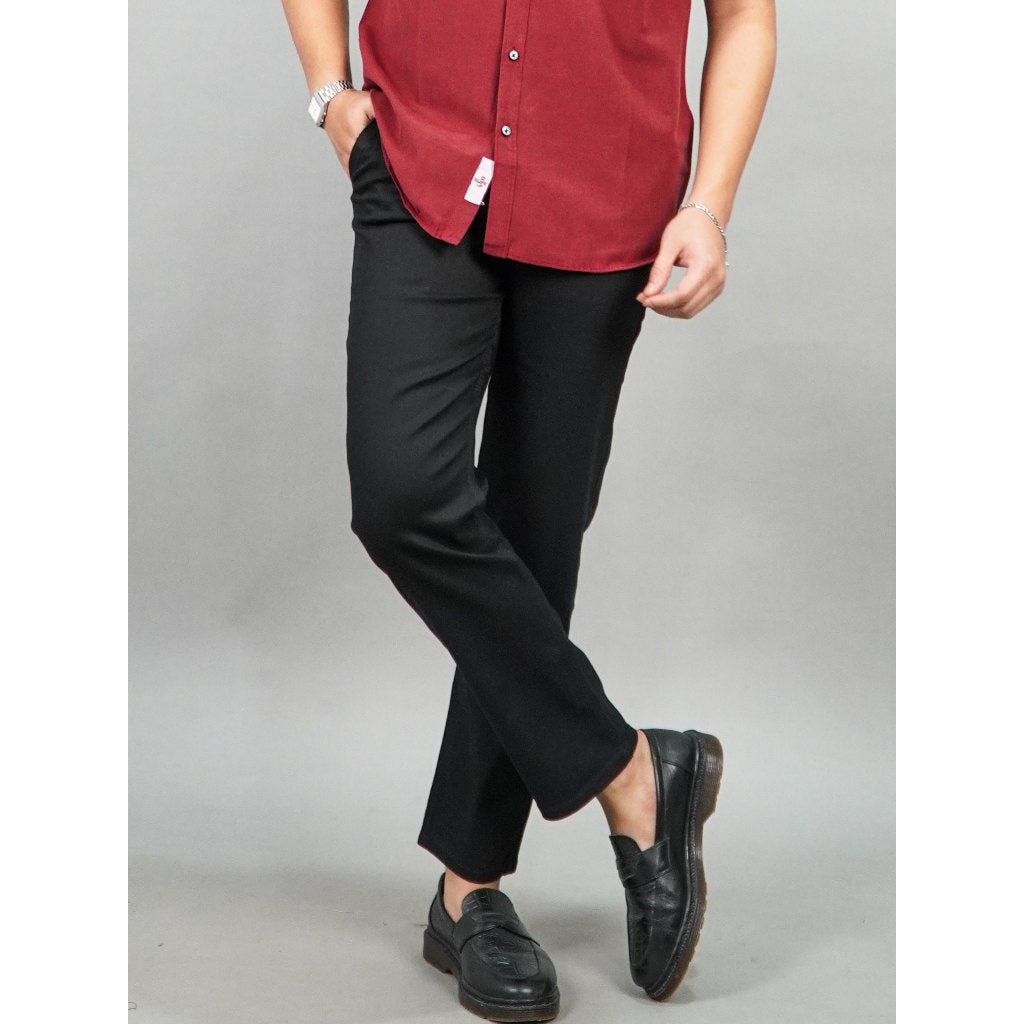 Swipe Up Celana Panjang Pria Chino Pants Slim Fit Stretch Mocca