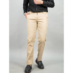 Swipe Up Celana Panjang Pria Chino Pants Slim Fit Stretch Cream